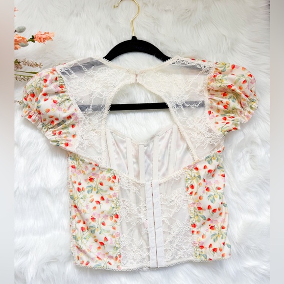 Victoria’s Secret Strawberry Corset Top Small - Picture 4 of 4